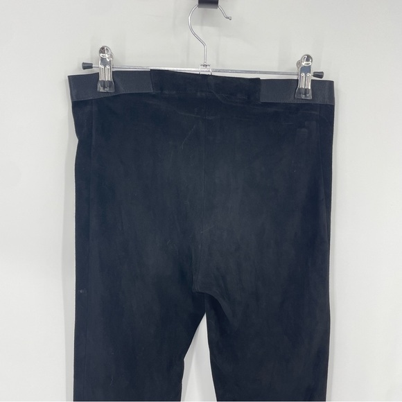 Alice + Olivia Lamb Leather Exposed Front Zip Ponte Combo Womens 0 Skinny Pant - Picture 6 of 11
